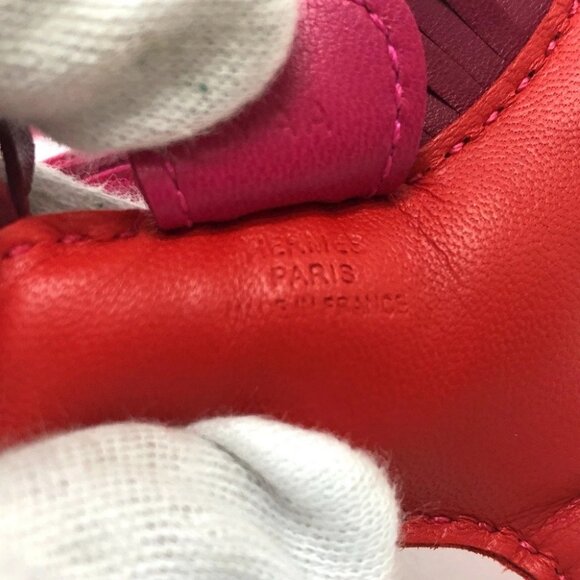 HERMES Rodeo PM Bag Charms Charms Accessories charm Anyo Miro Red/pink - Picture 9 of 11